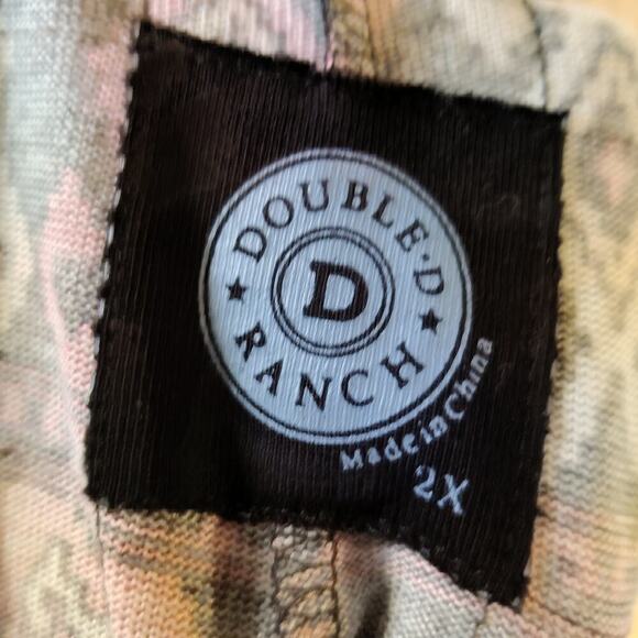 Double D Ranch Wide Leg Pull On Rug Palazzo Pant Flare Striped West Tribal Sz 2X - Picture 5 of 5